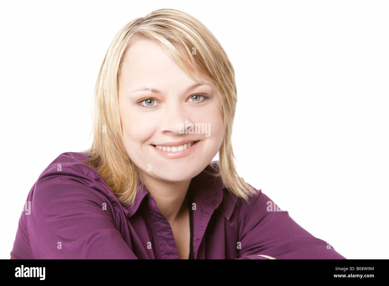 Person purple shirts studio hires stock photography and images Alamy
