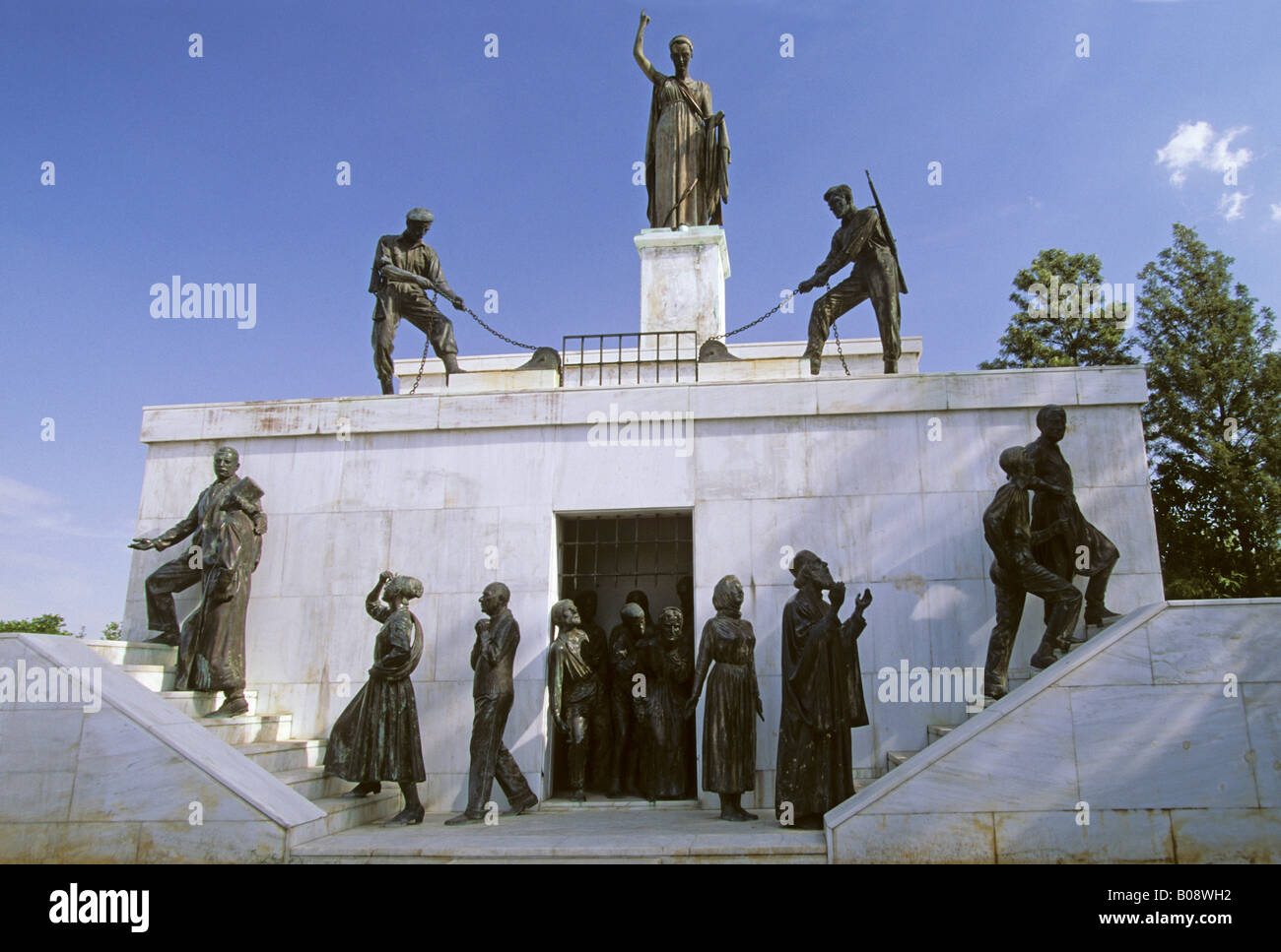 Liberty Monument on the Podokataro Bastion in the southern part of Nikosia, Cyprus Stock Photo