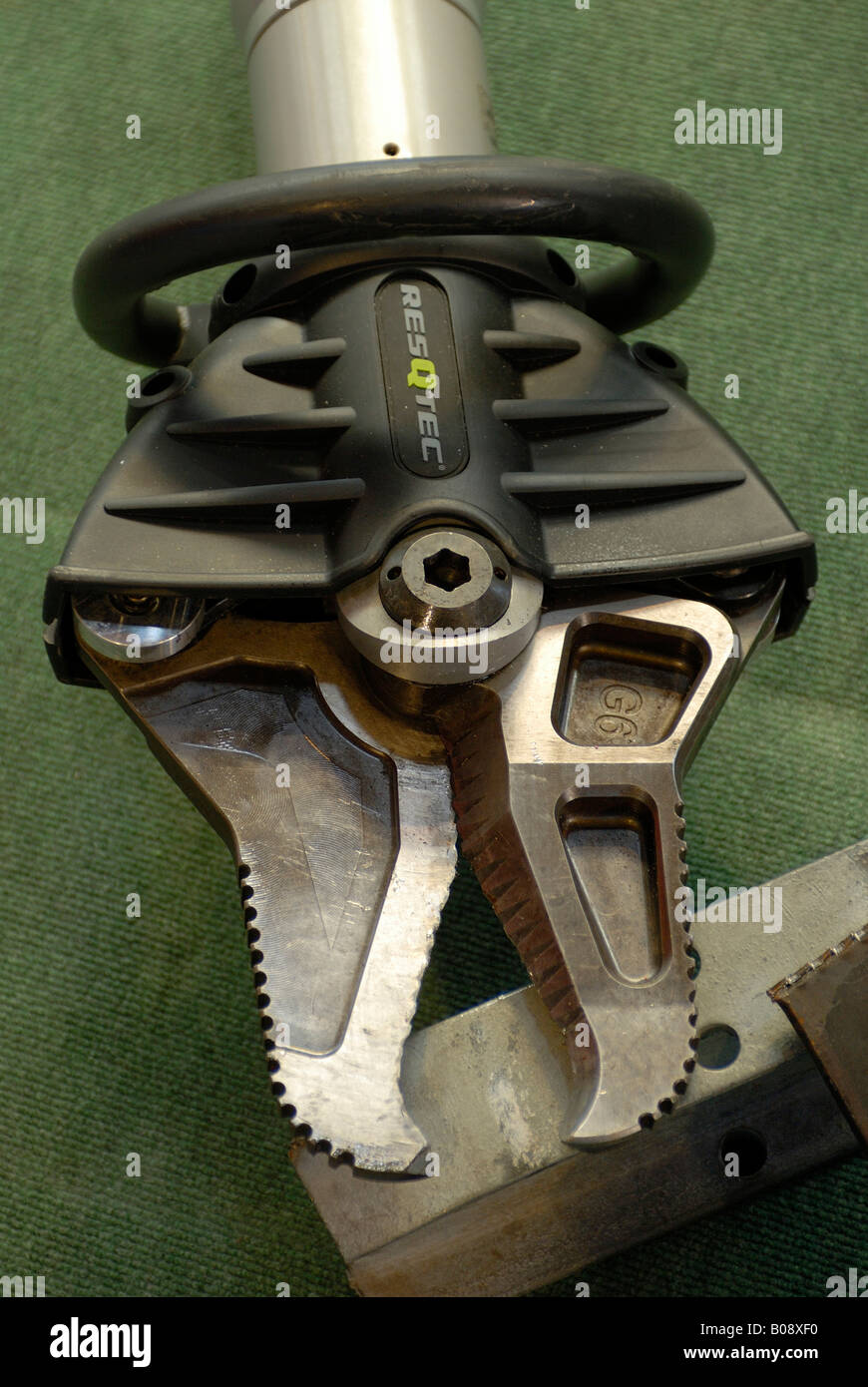 Jaws of life, hydraulic spreader, rescue tool Stock Photo ...
