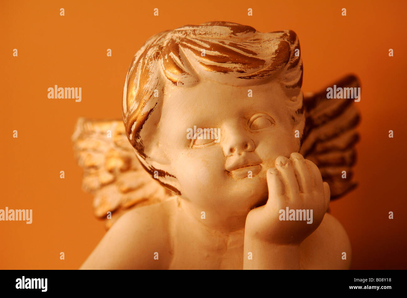 Angel sculpture made of clay Stock Photo Alamy