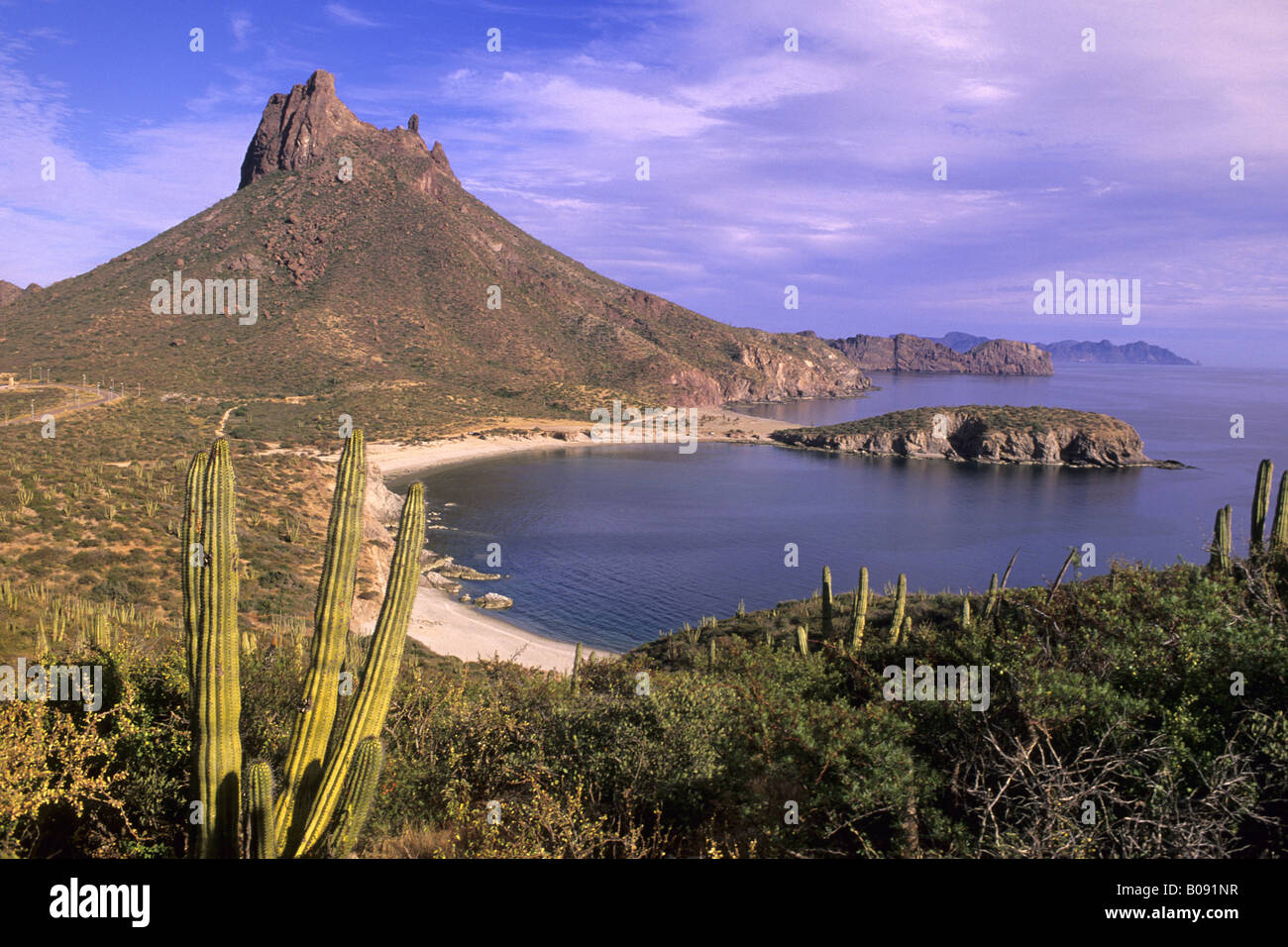 view at Lalo Cove, Mexico Stock Photo