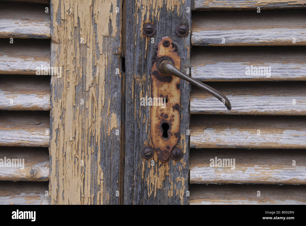 door lock, Spain, Majorca Stock Photo Alamy