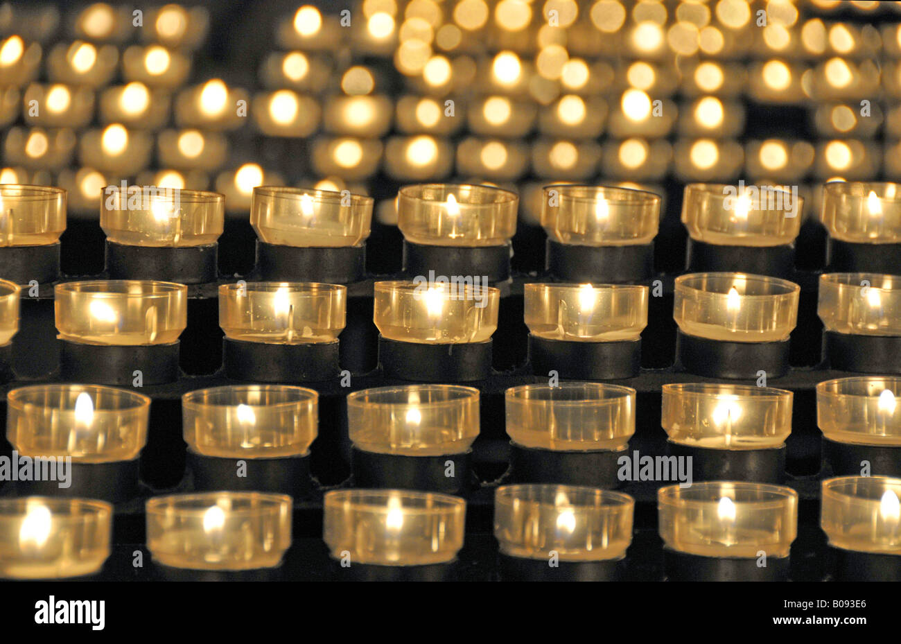 candle lights in Cologne Cathedral, Germany, North RhineWestphalia