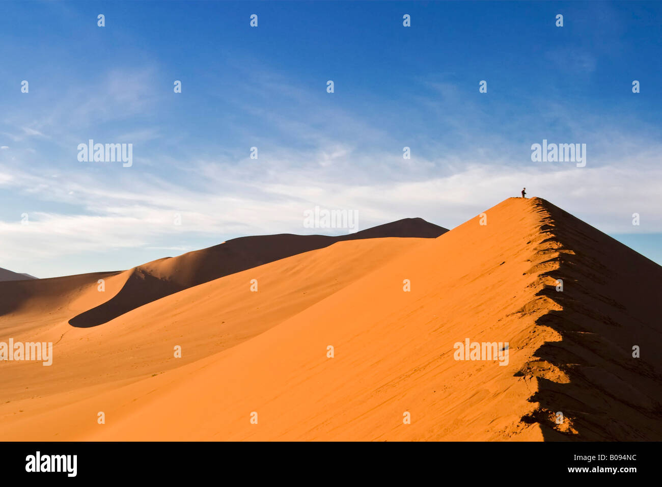 Sand dunes, Sossusvlei, Namib Desert, Namibia, Africa Stock Photo