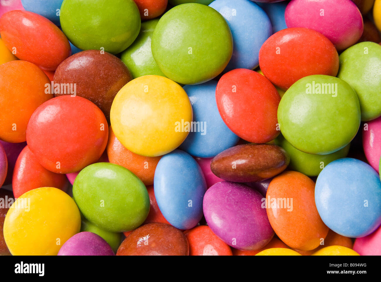 Colourful candycoated, sugarcoated chocolates Stock Photo Alamy