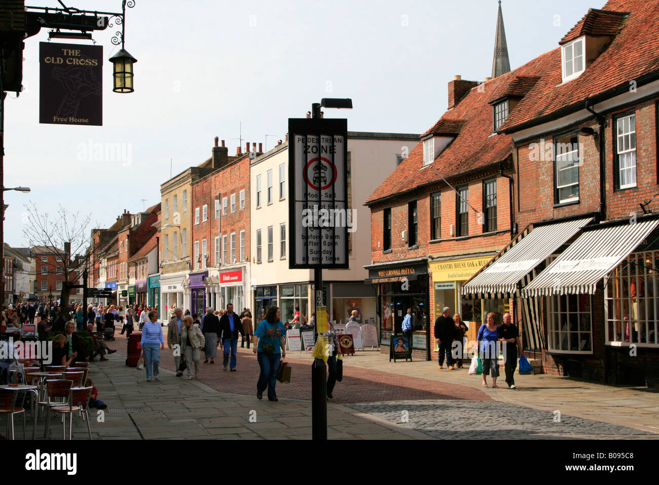 Chichester town centre west sussex england uk gb Stock Photo Alamy