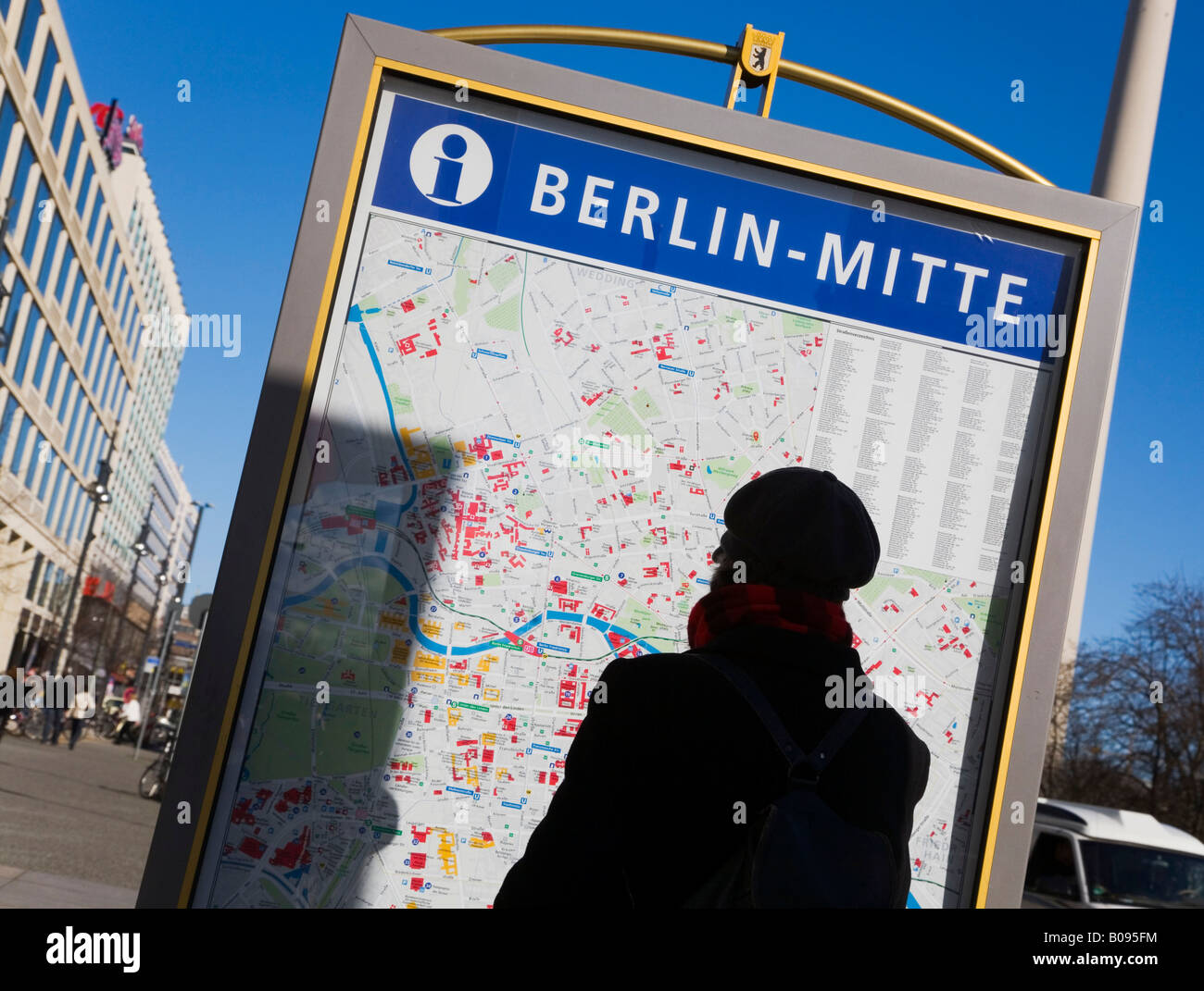 German town map tourist hi-res stock photography and images - Alamy