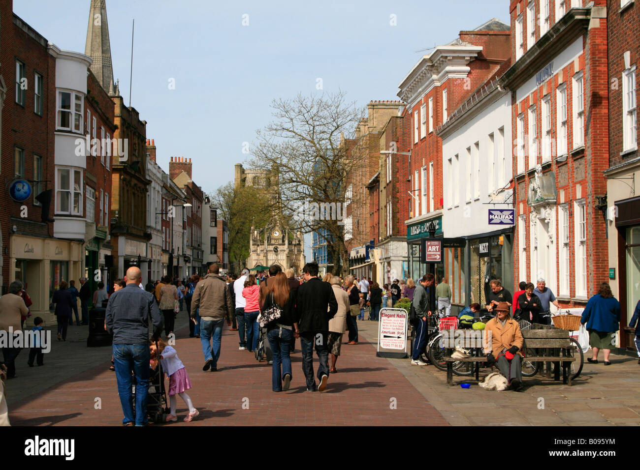 Chichester town centre west sussex england uk gb Stock Photo Alamy