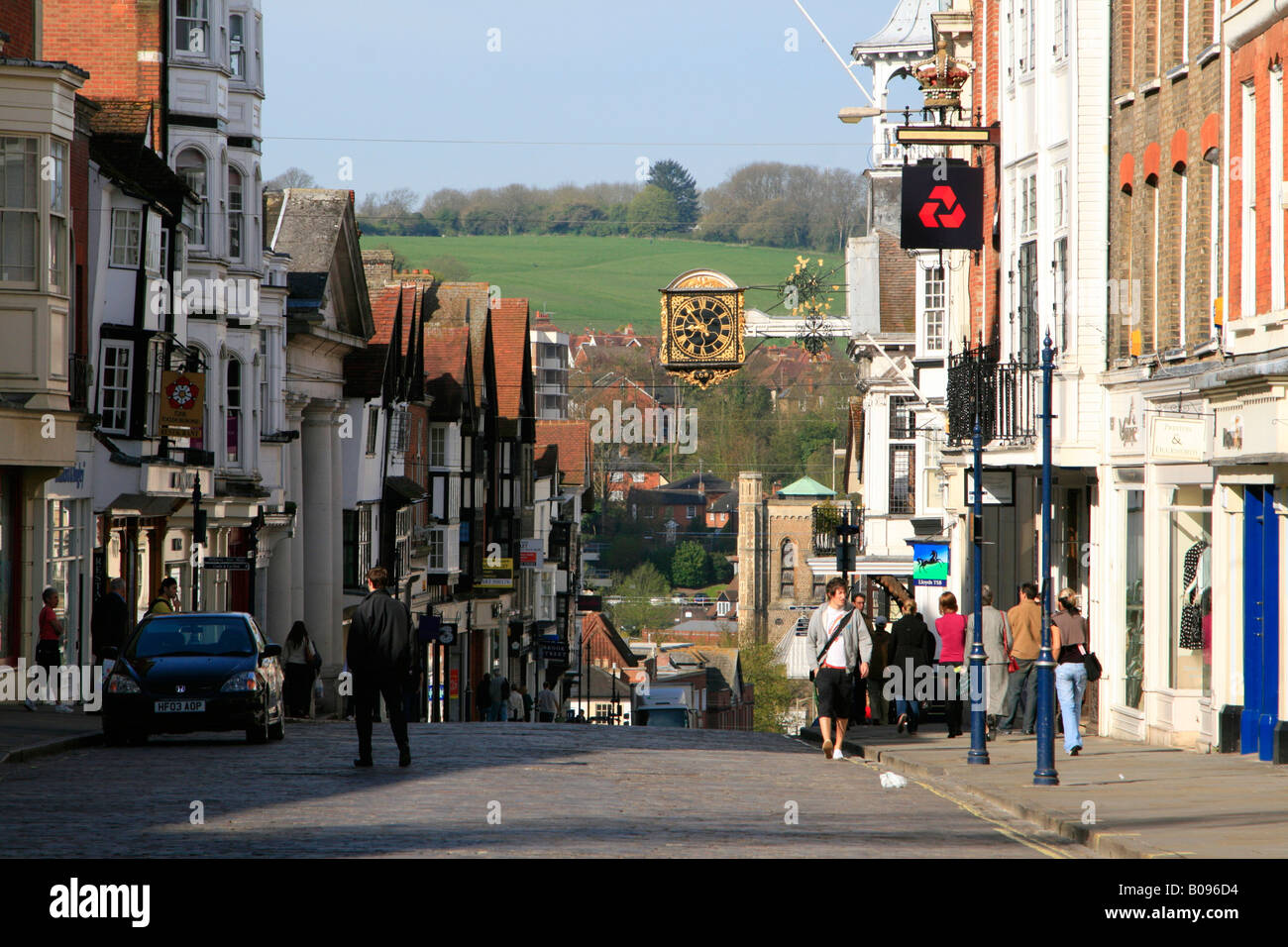 Guildford town centre Surrey England Stock Photo