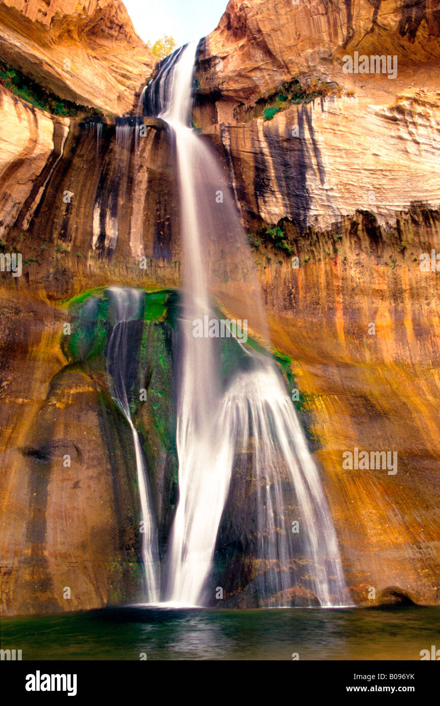 Lower Calf Creek Falls, Calf Creek Canyon, Escalante National Monument, Utah, USA Stock Photo