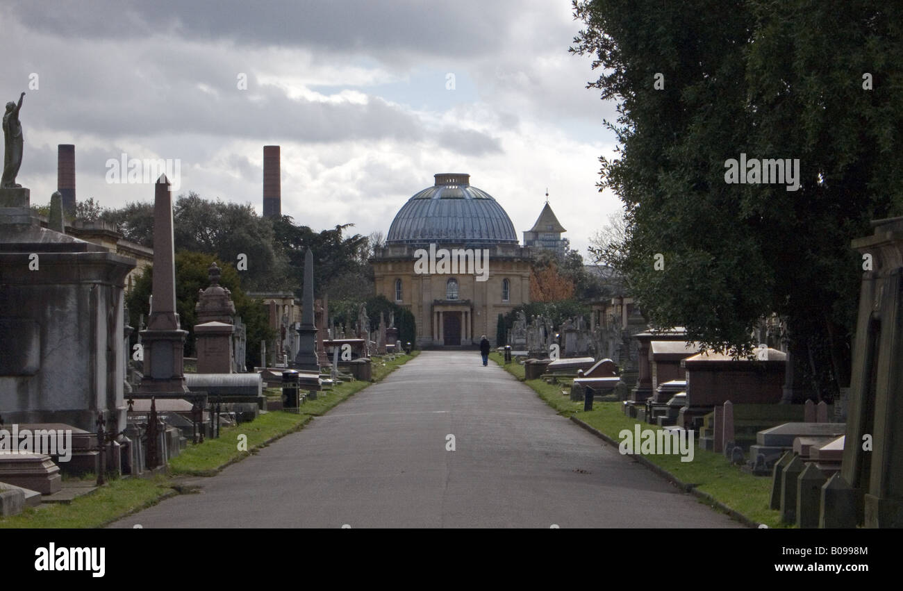 Brompton Cemetery London Stock Photo