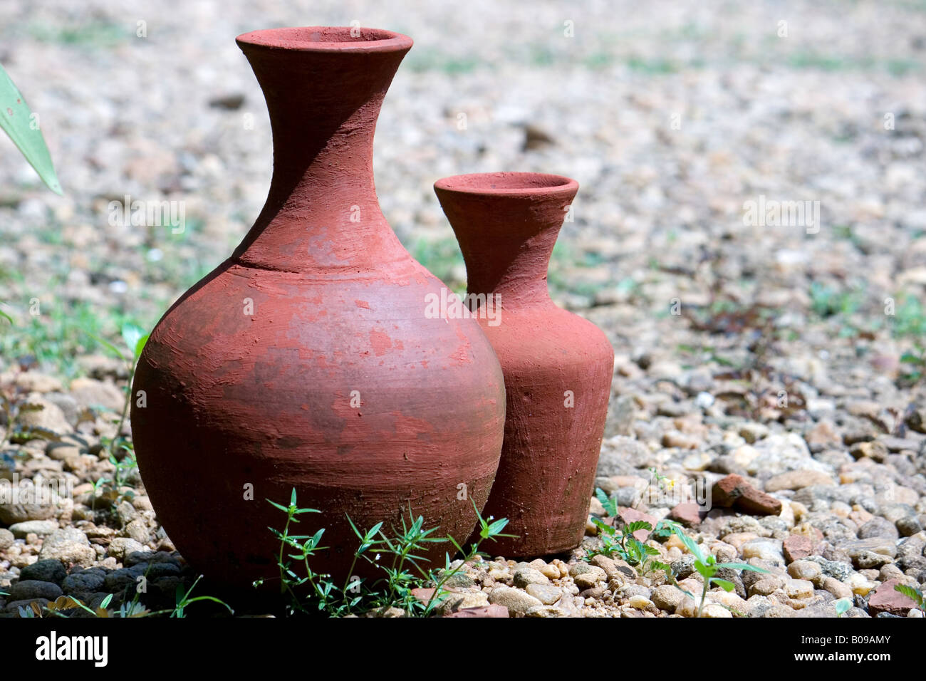 Kerala Ethnic pot used for water termed as kooja Stock Photo 17416363