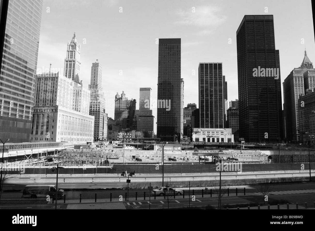 Ground Zero World Trade Center site photographed Feb 2006. New York