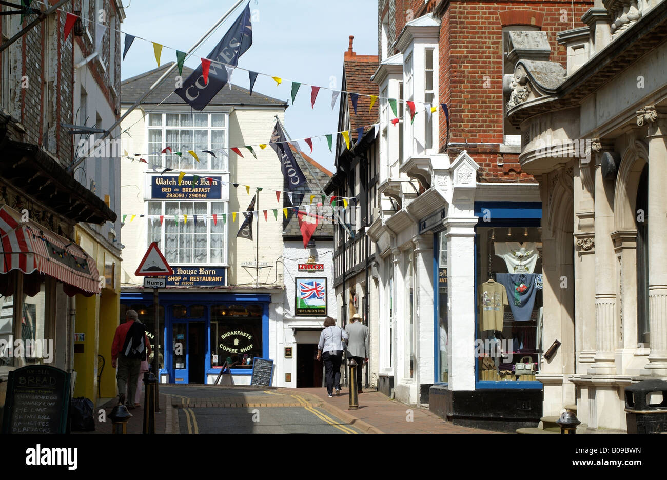 Cowes Isle of Wight England Town Centre Stock Photo Alamy