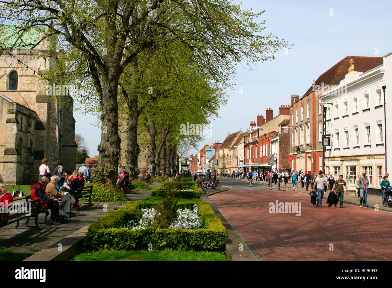 Chichester town centre west sussex england uk gb Stock Photo Alamy