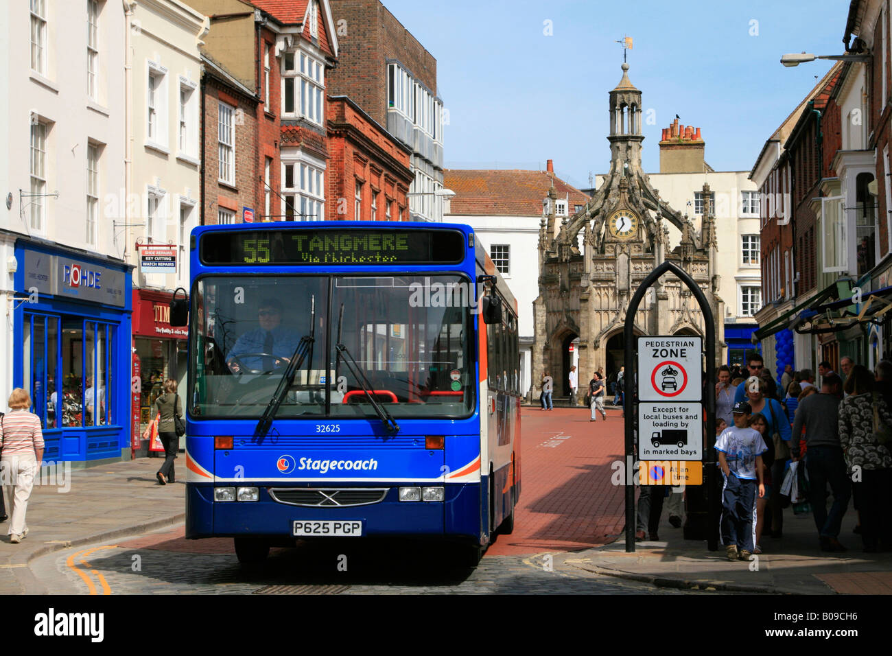 Chichester town centre west sussex england uk gb Stock Photo Alamy