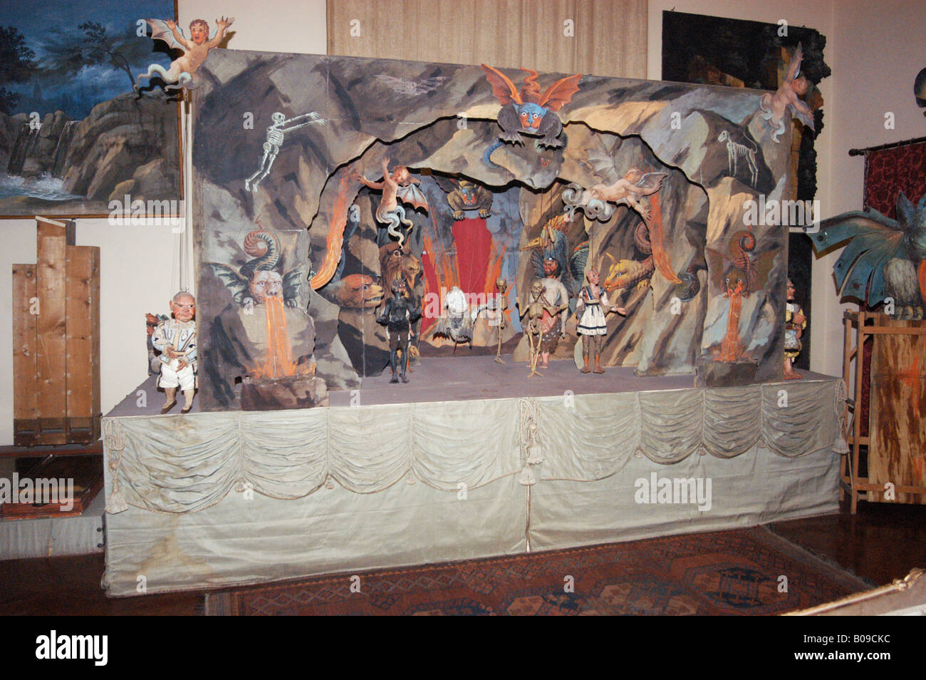 Puppet theatre in Isola Madre Museum - Lago Maggiore Piemonte North Italy Stock Photo