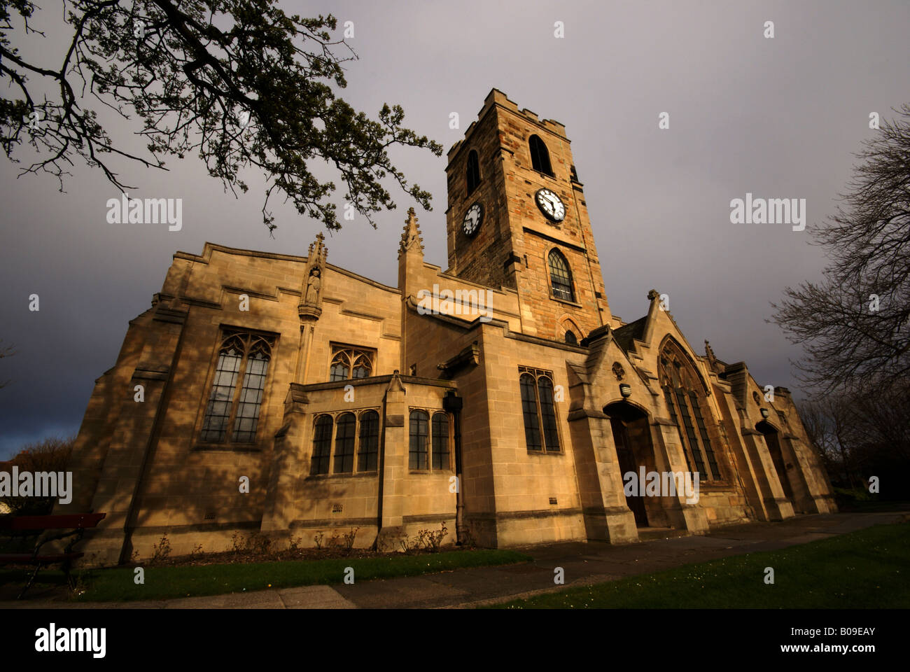 Sunderland Minster Parish Church, Sunderland, Tyne and Wear Stock Photo ...