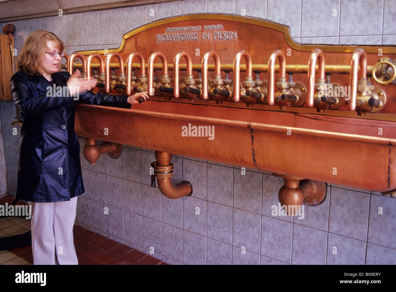 Eggenberg brewery in Cesky Krumlov Czech Republic Stock Photo
