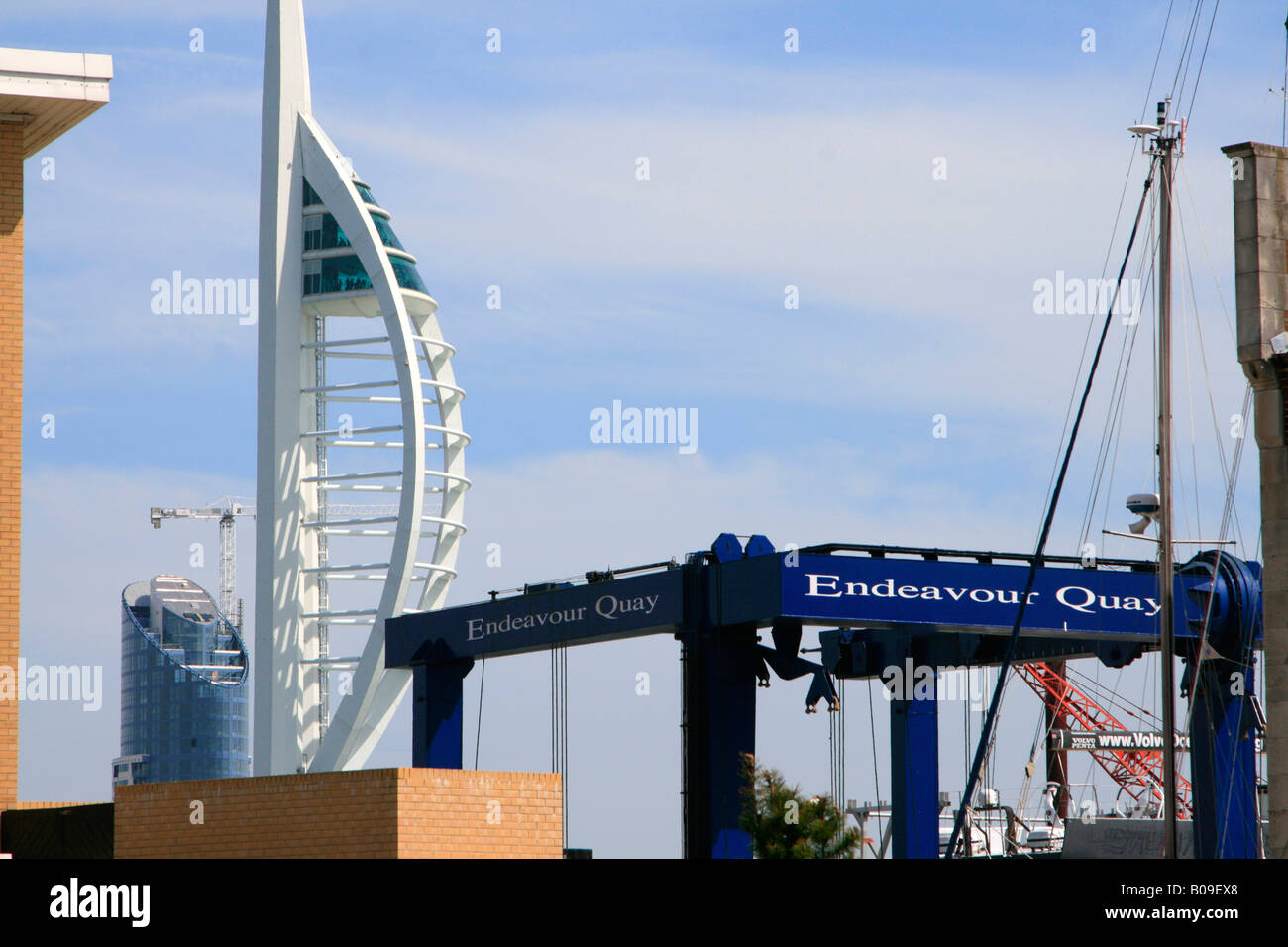 gosport marina endevour quay steel boat lift spinnaker view hampshire