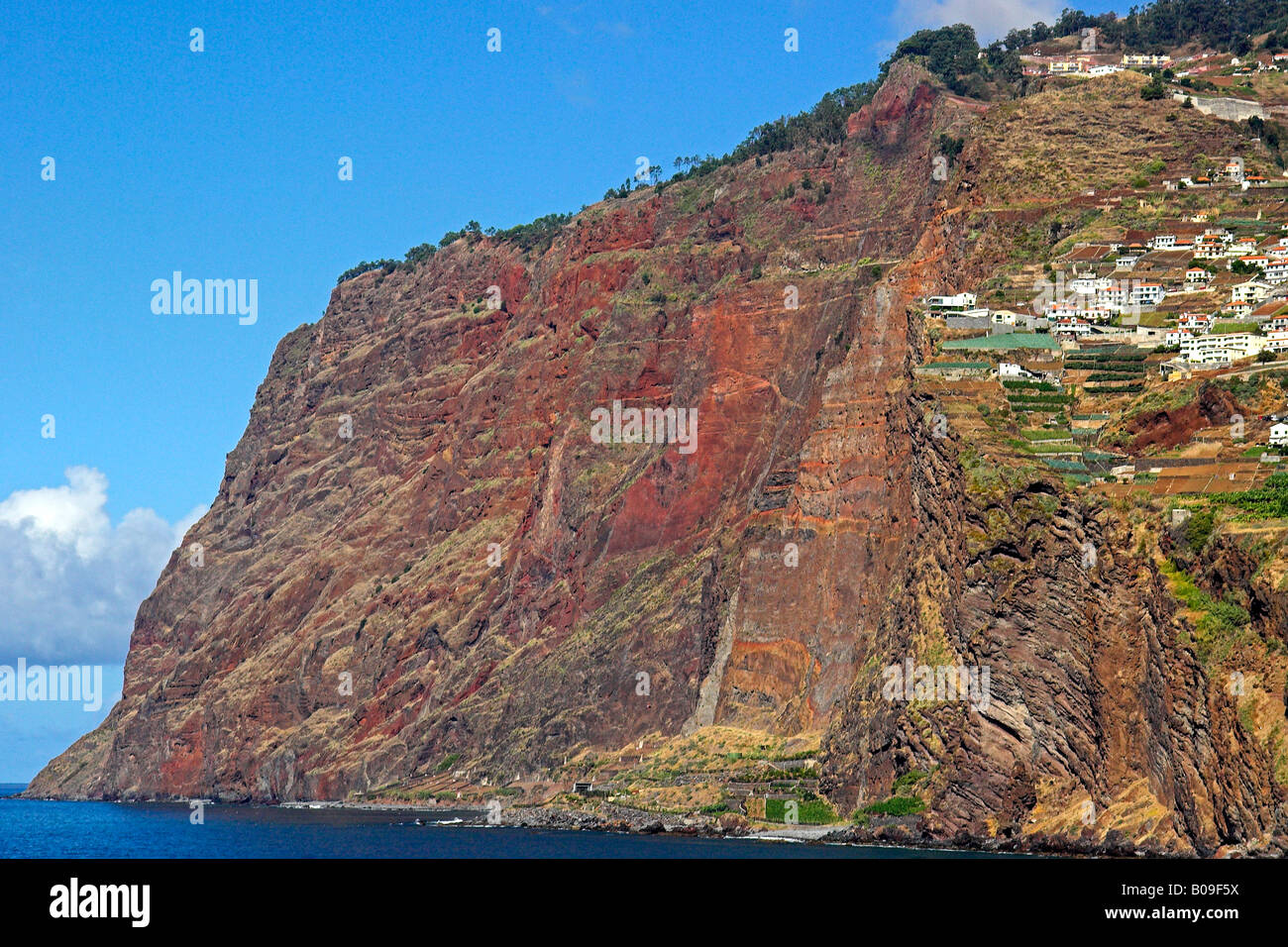 Europe's Highest Sea Cliffs Madeira Stock Photo