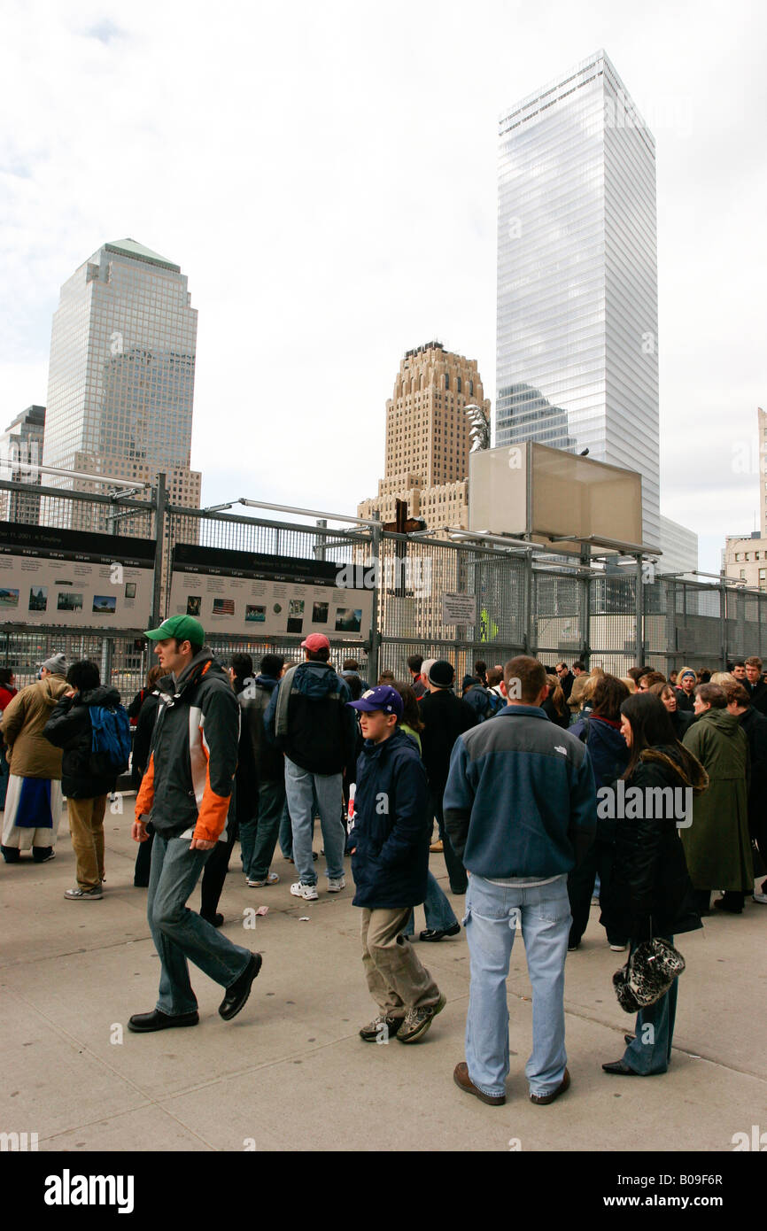 Ground Zero, the site of the world trade center. New York, United ...