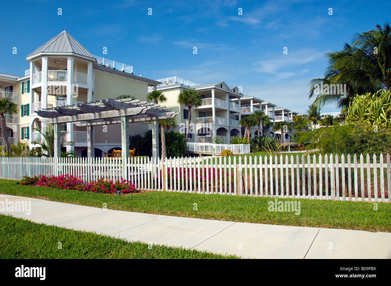 Resort Condominiums in Key West Florida USA Stock Photo Alamy
