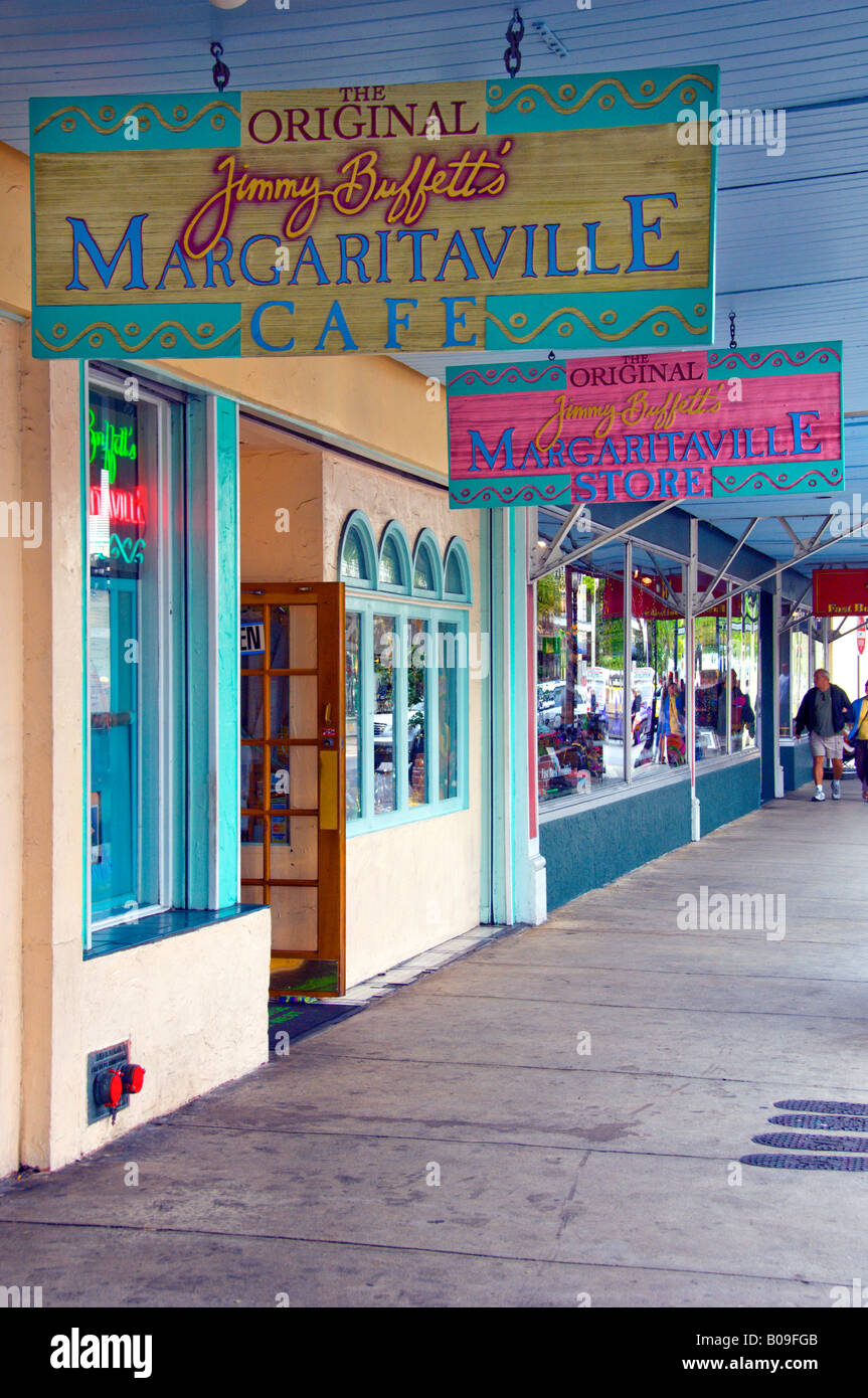 Jimmy Buffet's Margaritaville Cafe in Key West Florida USA Stock Photo