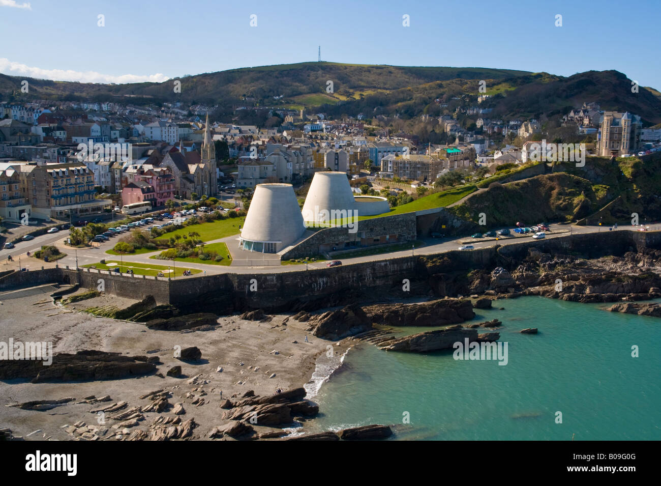 The town of Ilfracombe as seen from Capstone Hill Devon England UK Stock Photo