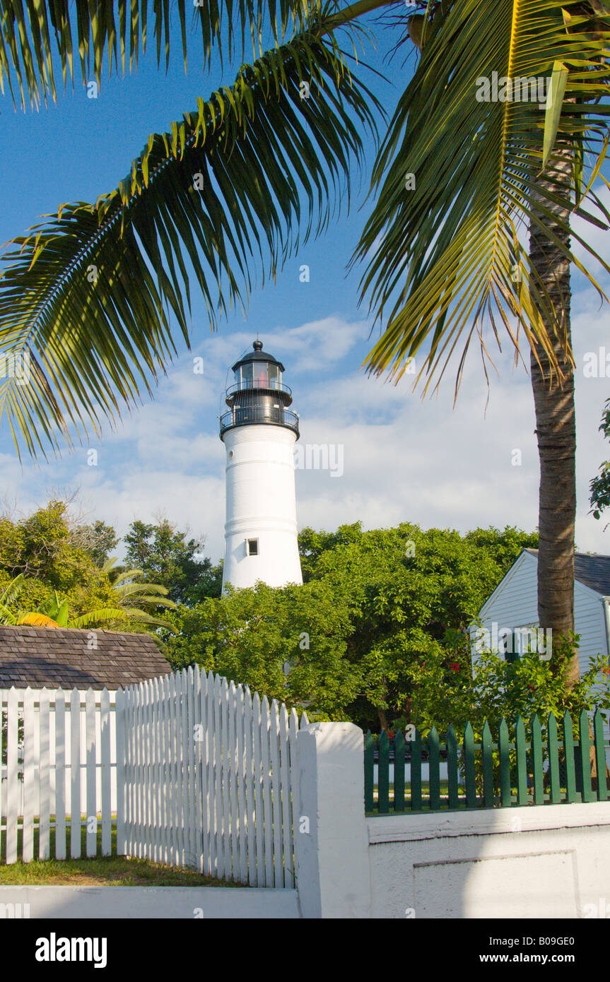 The historic Key West Lighthouse Key West Florida USA Stock Photo