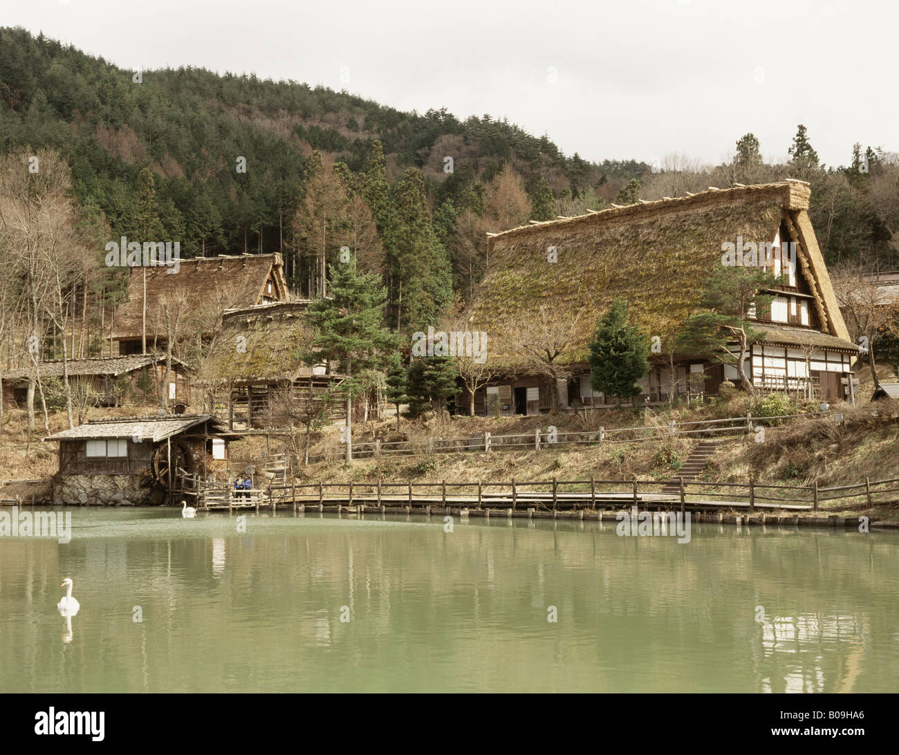 Traditional houses Hida folk village TAKAYAMA JAPAN Stock Photo Alamy