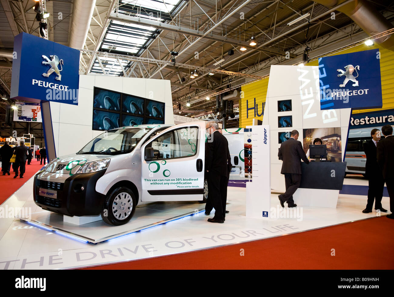 The 2008 Peugeot Bipper compact van on display at the Commercial Vehicle Show, Birmingham NEC, UK. Stock Photo