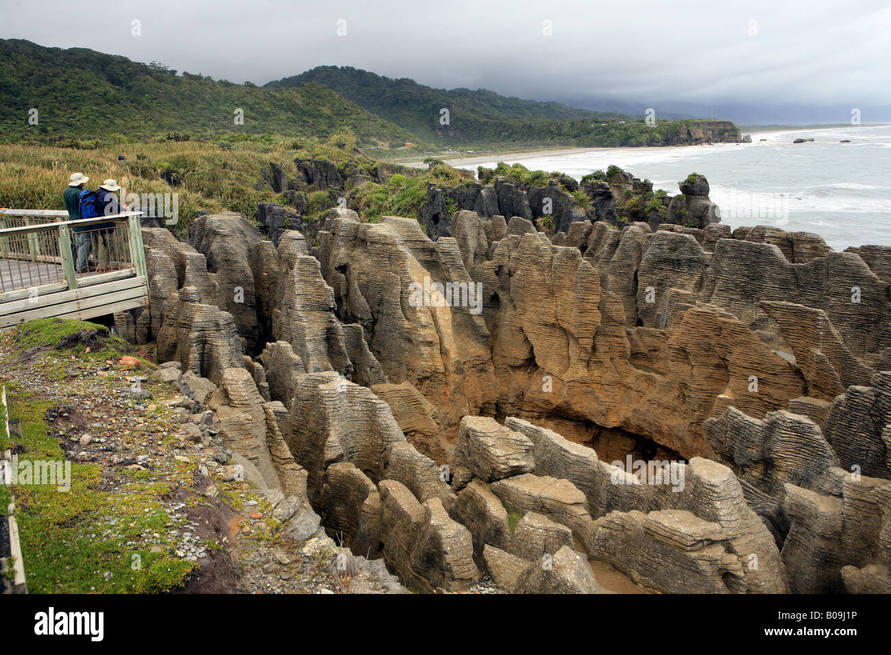 Pancake rocks at Punakaiki Stock Photo - Alamy
