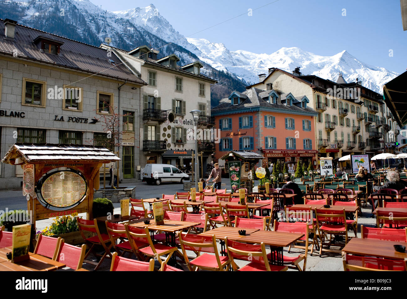 Chamonix Town The Alps France Europe Stock Photo: 17422387 ...