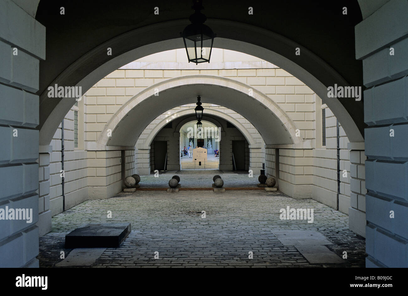 Undercroft of The Old Royal Naval College, Greenwich, London, England, UK Stock Photo