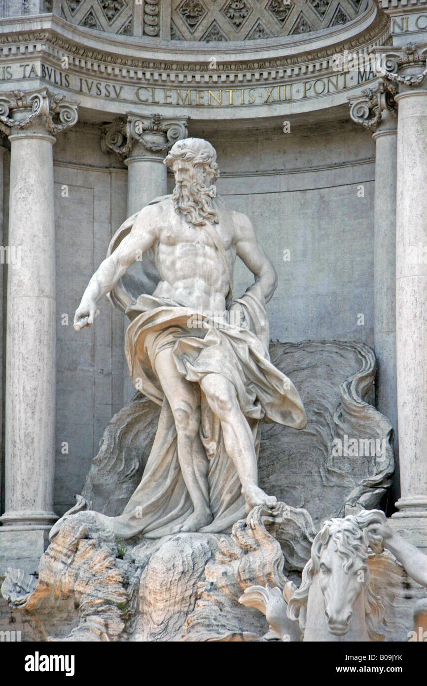 Trevi fountain statue Stock Photo Alamy