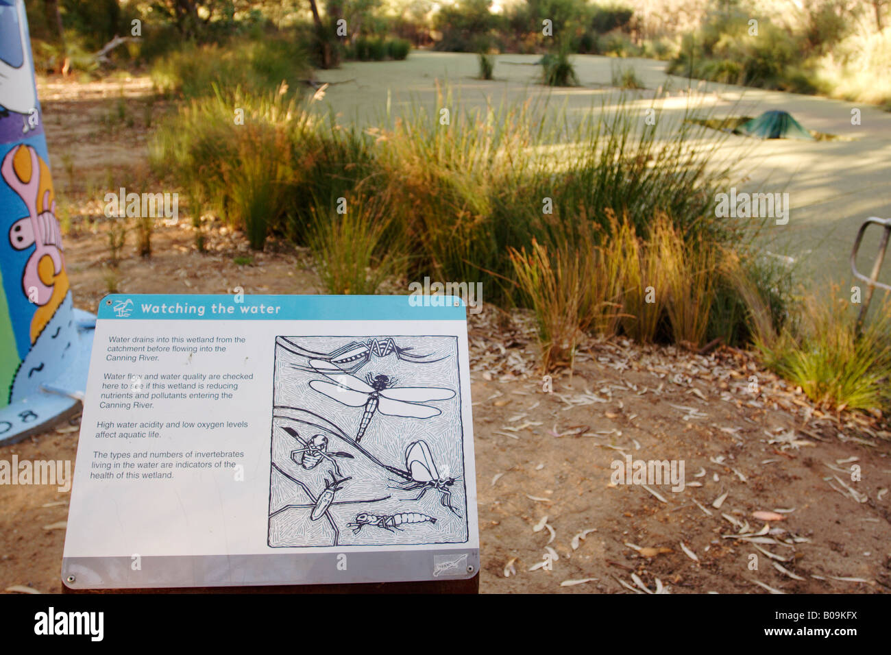 Educational information at Canning River Regional Park near Perth