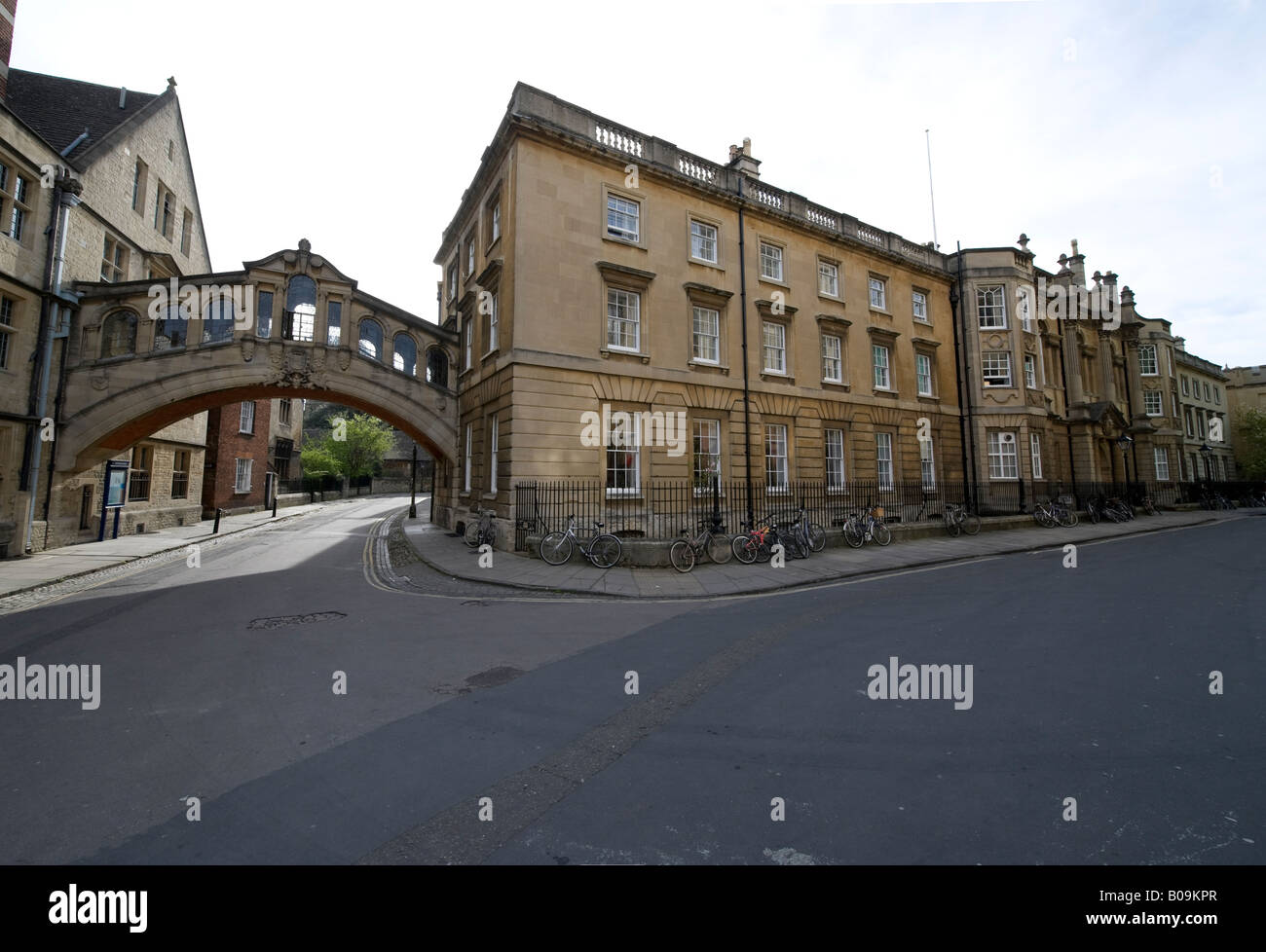 Hertford College 'Bridge of Sighs' which links the Colleges Old and New Quads Stock Photo