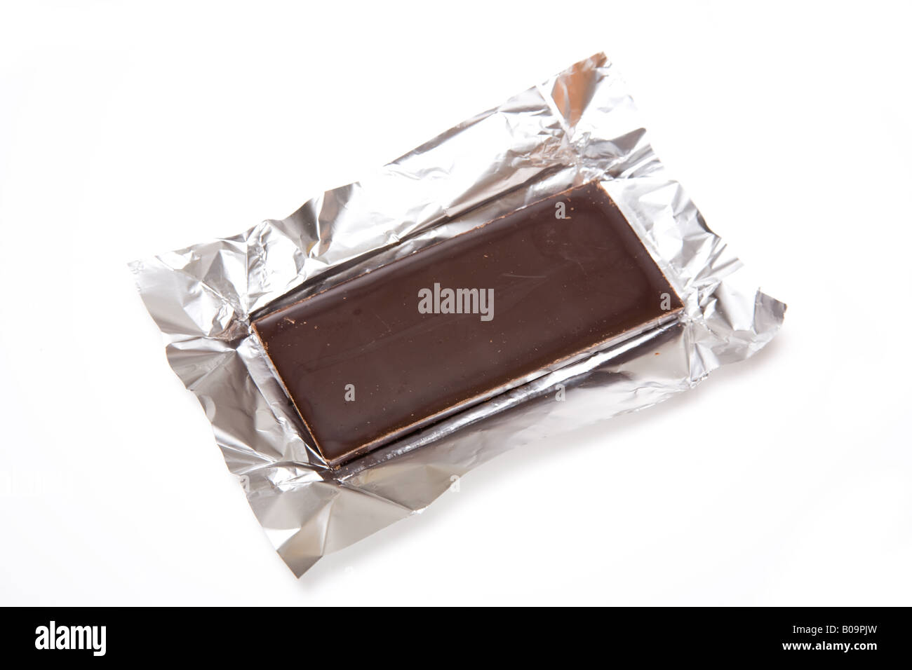 Dark chocolate isolated on a white studio background Stock Photo - Alamy