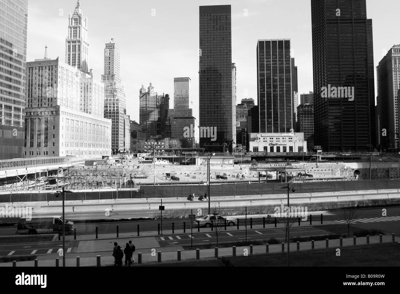 Attack on the twin towers Black and White Stock Photos & Images - Alamy