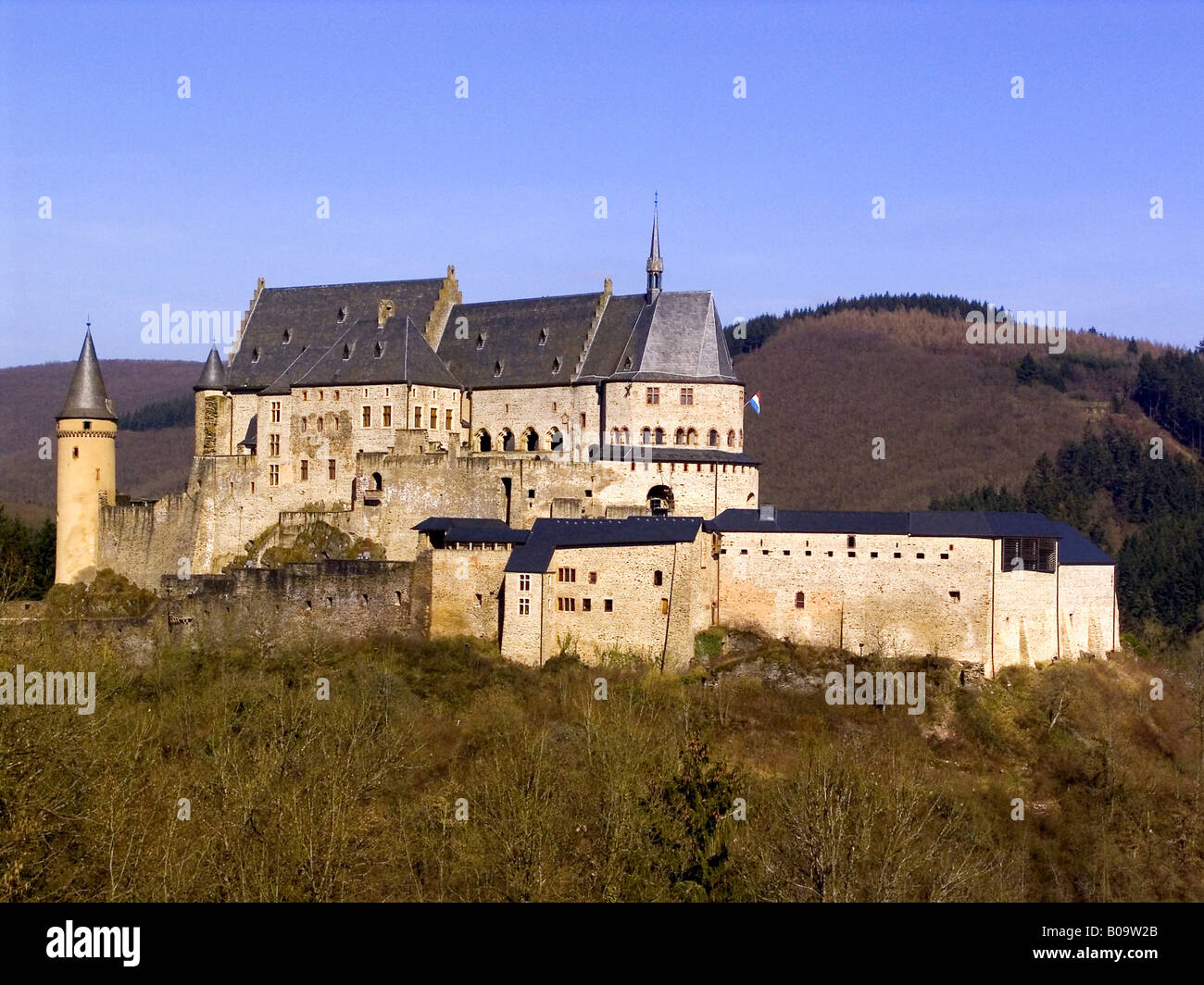 Vianden Castle, Luxembourg, Vianden Stock Photo Alamy