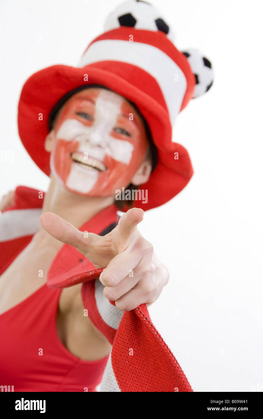 female soccer fan Stock Photo Alamy