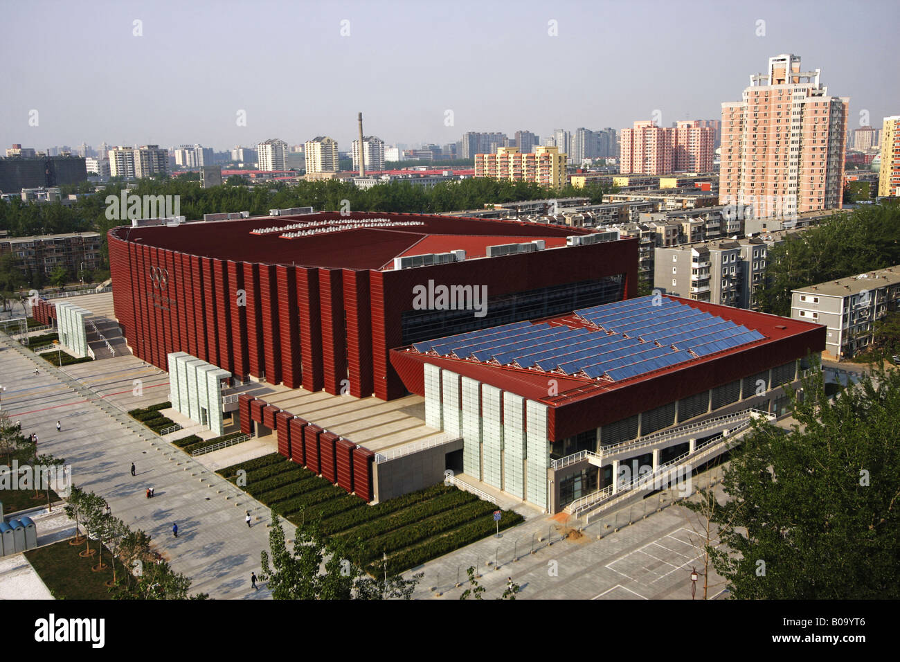 USTB Gymnasium  The University of Science and Technology Beijing Judo and Taekwondo games  for 2008 Olympic Games Stock Photo