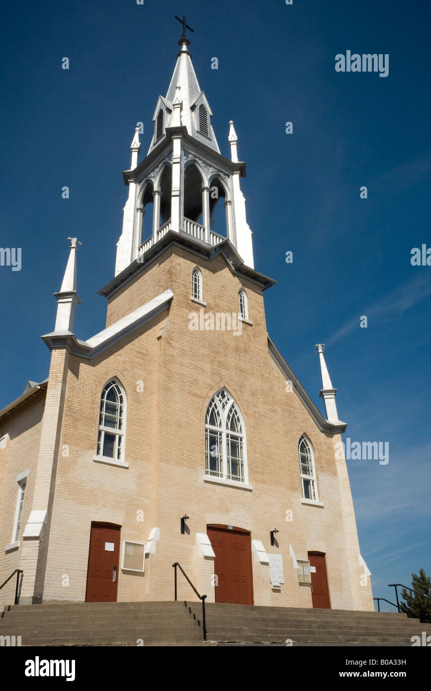 Village church in St. Christine, Quebec, Canada Stock Photo Alamy