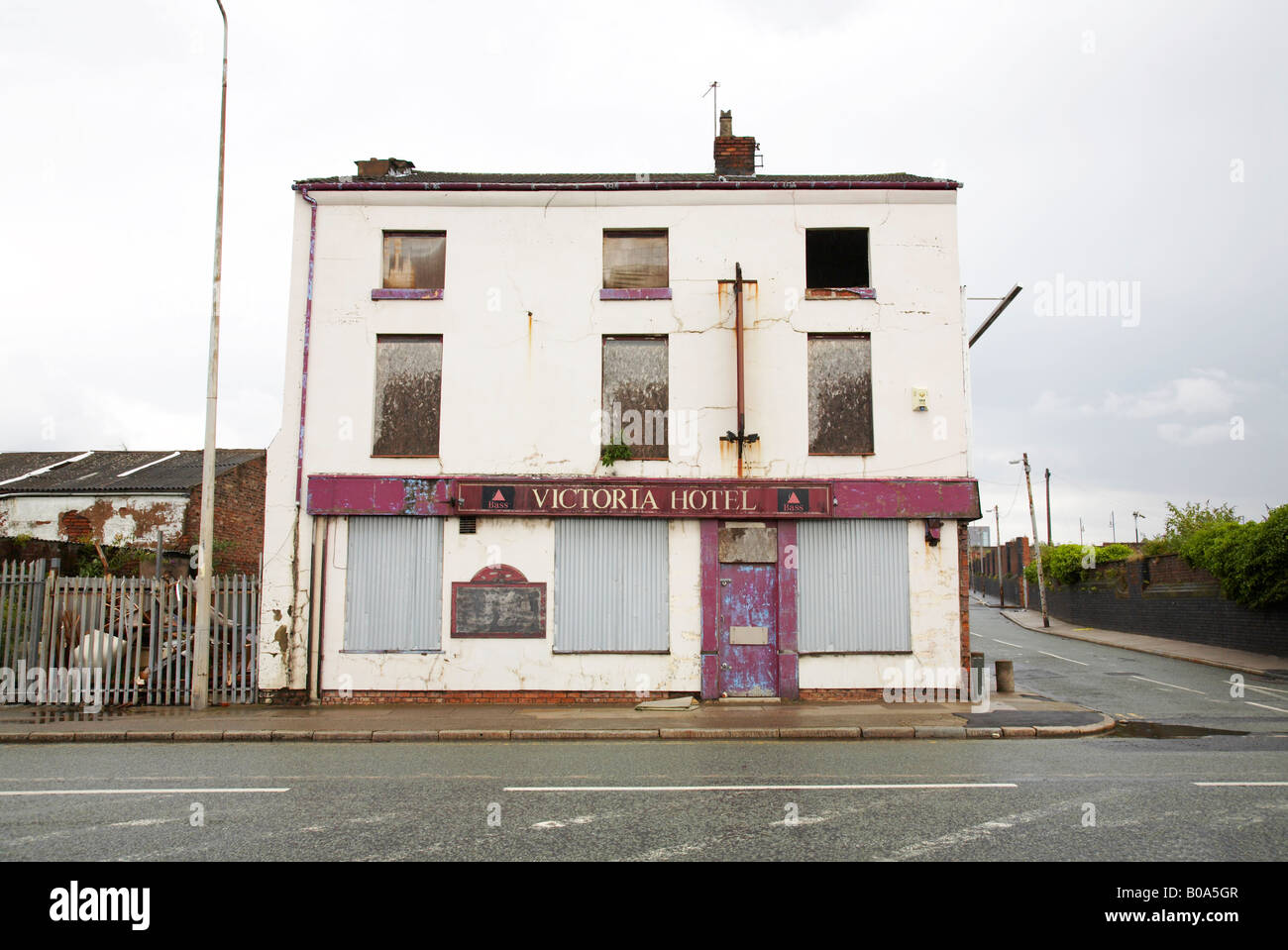 Former Victoria hotel in Liverpool UK Stock Photo