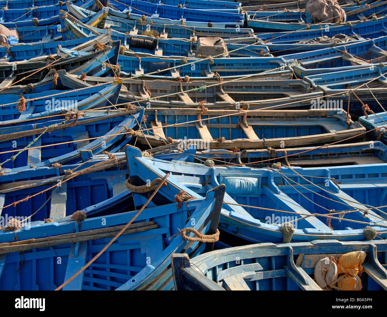 A harbour, full with boats Stock Photo