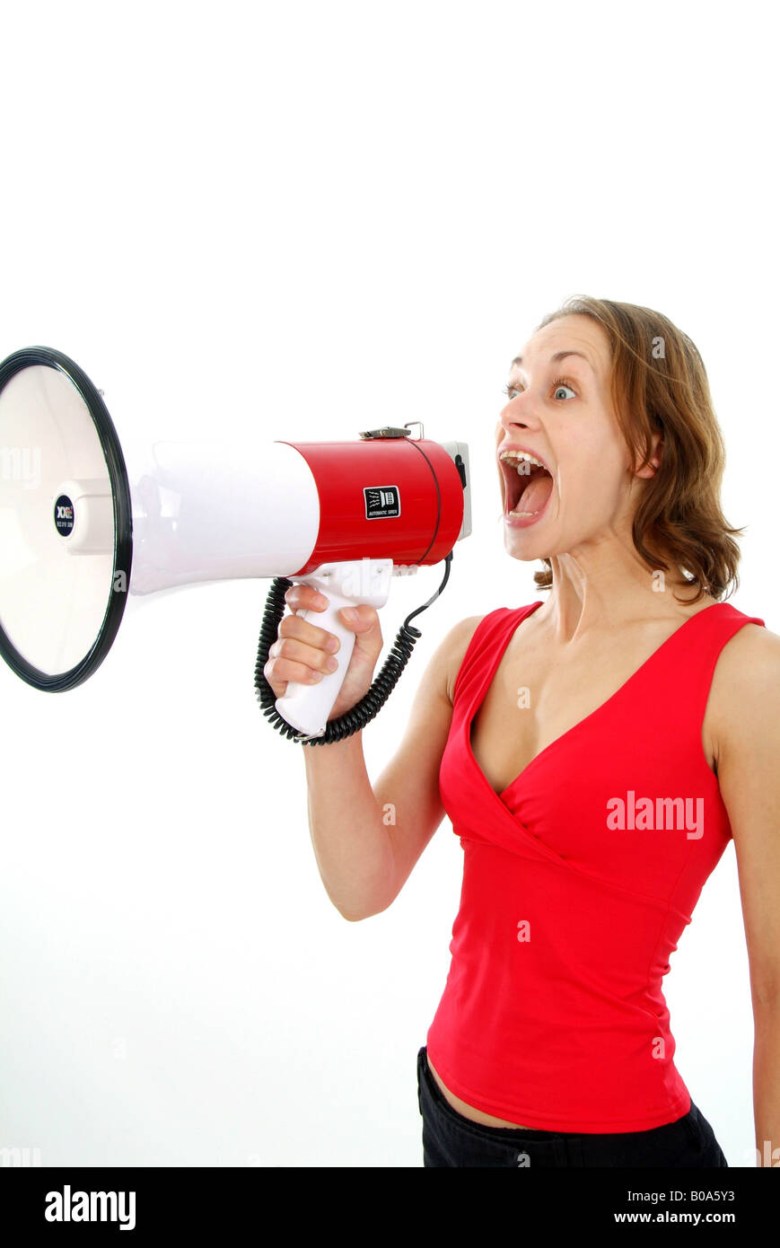 Woman in a red top hi-res stock photography and images - Alamy