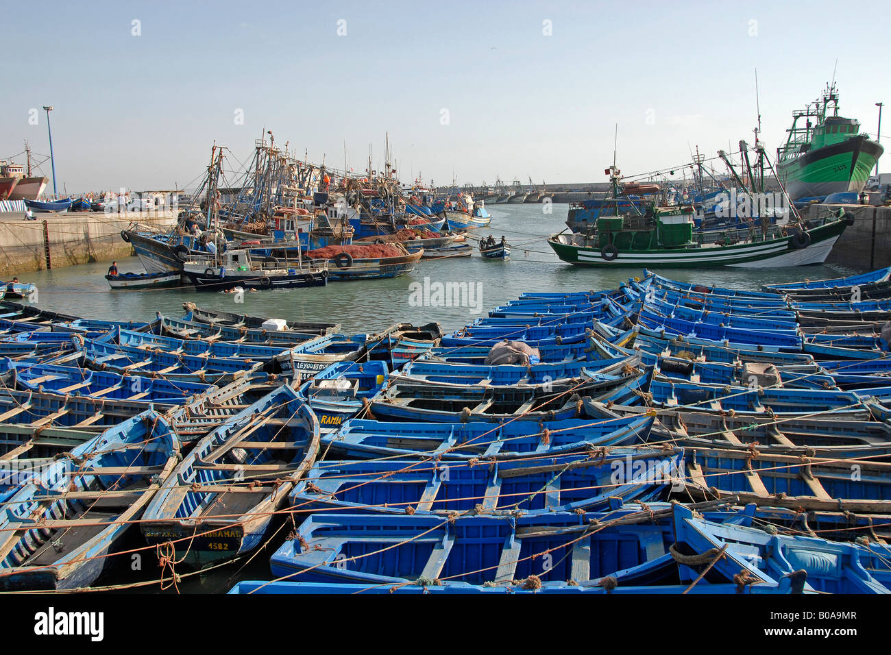 A harbour, full with boats Stock Photo