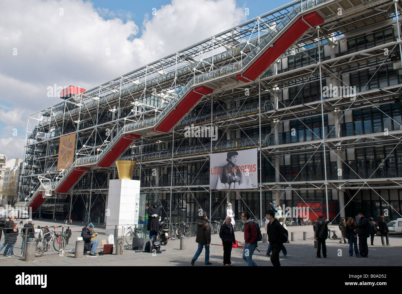 Centre Georges Pompidou in Paris Stock Photo