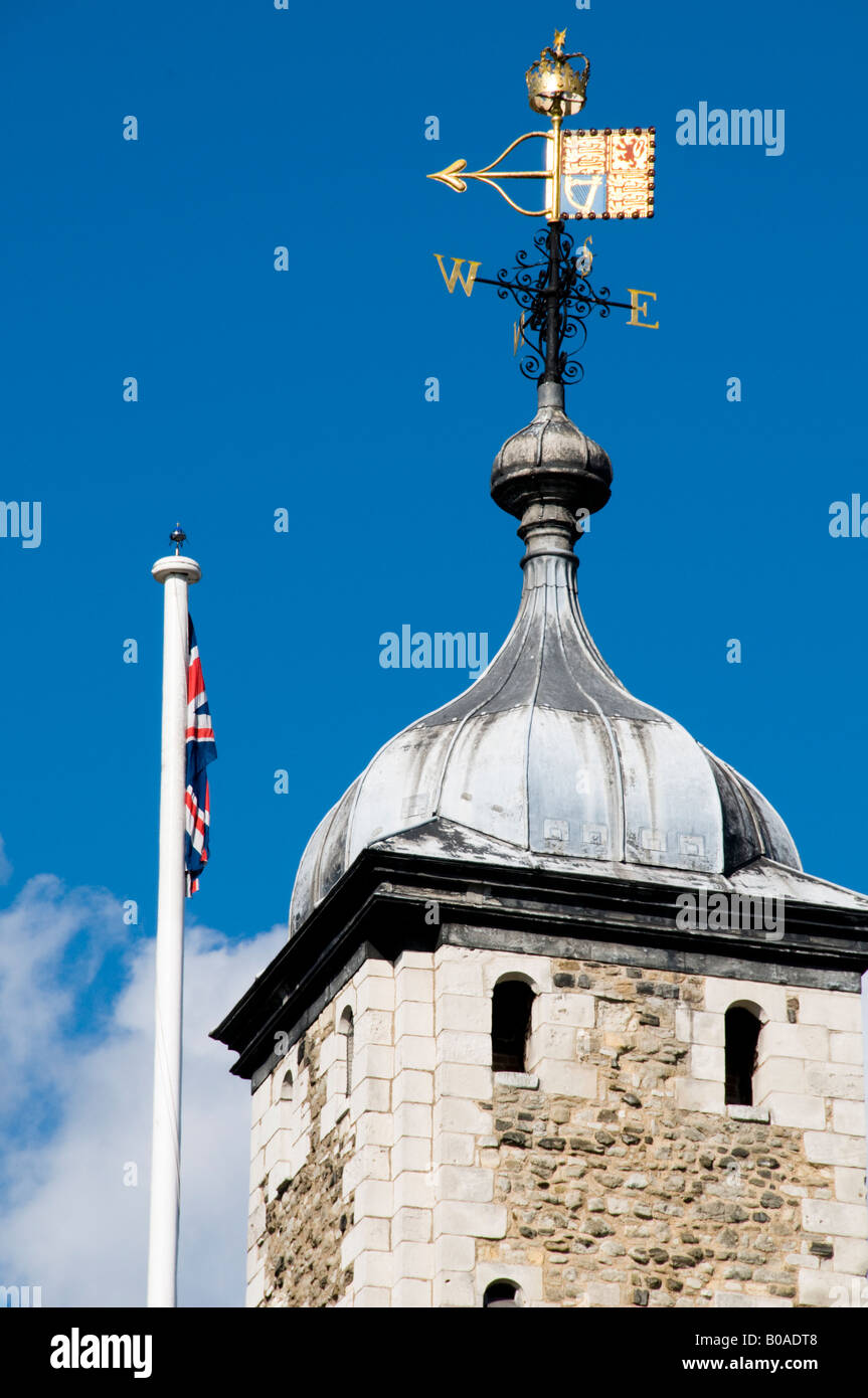 Tower of London and weather vane, London, England Stock Photo Alamy